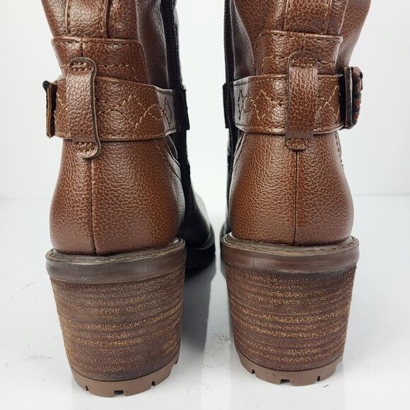ZODIAC Women's Brown Goring Georgia Round Toe Block Heel Zip Riding Boot 8.5 M - Picture 5 of 12
